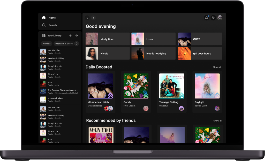 Spotify laptop version